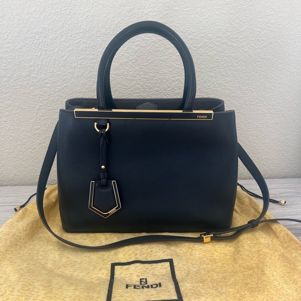 FENDI 2jours Petite Tote w/ long strap - Picture 2 of 15